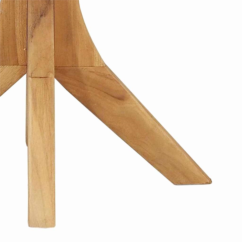 vidaXL Solid Teak Wood Side Table in Brown