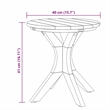 vidaXL Solid Teak Wood Side Table in Brown