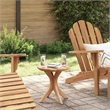 vidaXL Solid Teak Wood Side Table in Brown