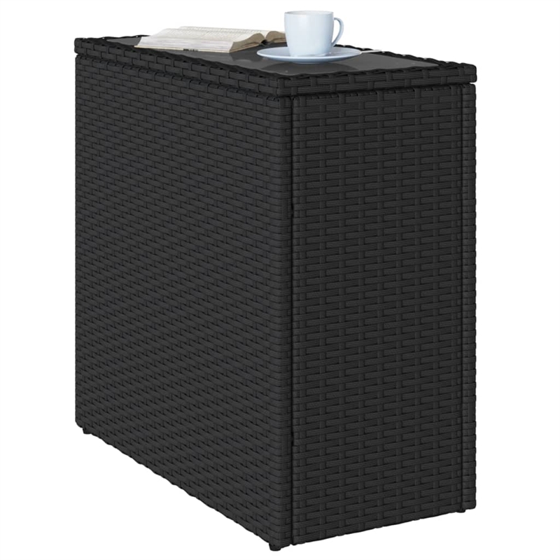 vidaXL Garden Side Table in Black