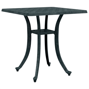 vidaXL Cast Aluminum Garden Dining Table in Green