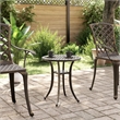 vidaXL Cast Aluminum Medium Garden Dining Table in Bronze