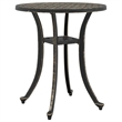 vidaXL Cast Aluminum Medium Garden Dining Table in Bronze