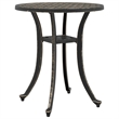 vidaXL Cast Aluminum Medium Garden Dining Table in Bronze