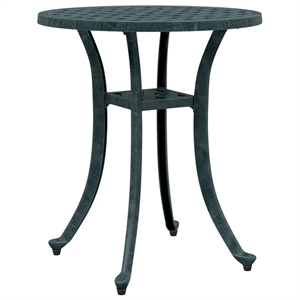 vidaXL Cast Aluminum Garden Dining Table in Green