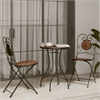 vidaXL Powder-Coated Iron Mosaic Bistro Table in Terracotta