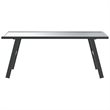 vidaXL Powder-coated steel Medium Durable Garden Coffee Table in Black