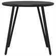 vidaXL Powder-Coated Steel Garden Coffee Table in Black (Set of 2)