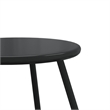 vidaXL Powder-Coated Steel Garden Coffee Table in Black (Set of 2)