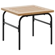 vidaXL 2 Pieces Garden Nesting Coffee Table Set in Brown and Black