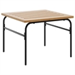 vidaXL 2 Pieces Garden Nesting Coffee Table Set in Brown and Black