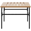 vidaXL 2 Pieces Garden Nesting Coffee Table Set in Brown and Black