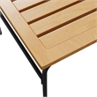 vidaXL 2 Pieces Garden Nesting Coffee Table Set in Brown and Black