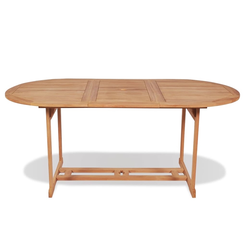 vidaXL Solid Teak Wood Dining Table in Teak