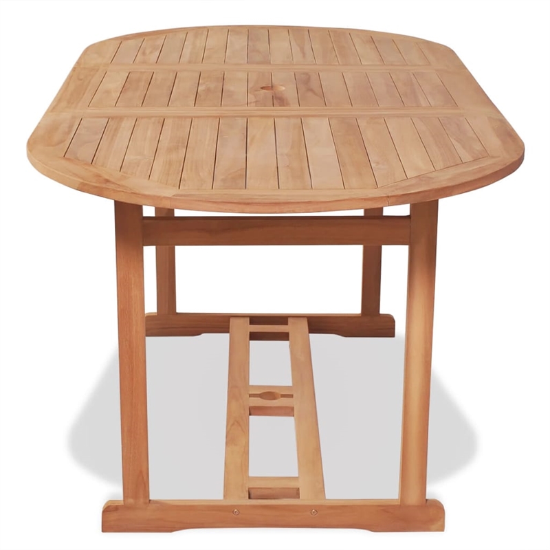 vidaXL Solid Teak Wood Dining Table in Teak