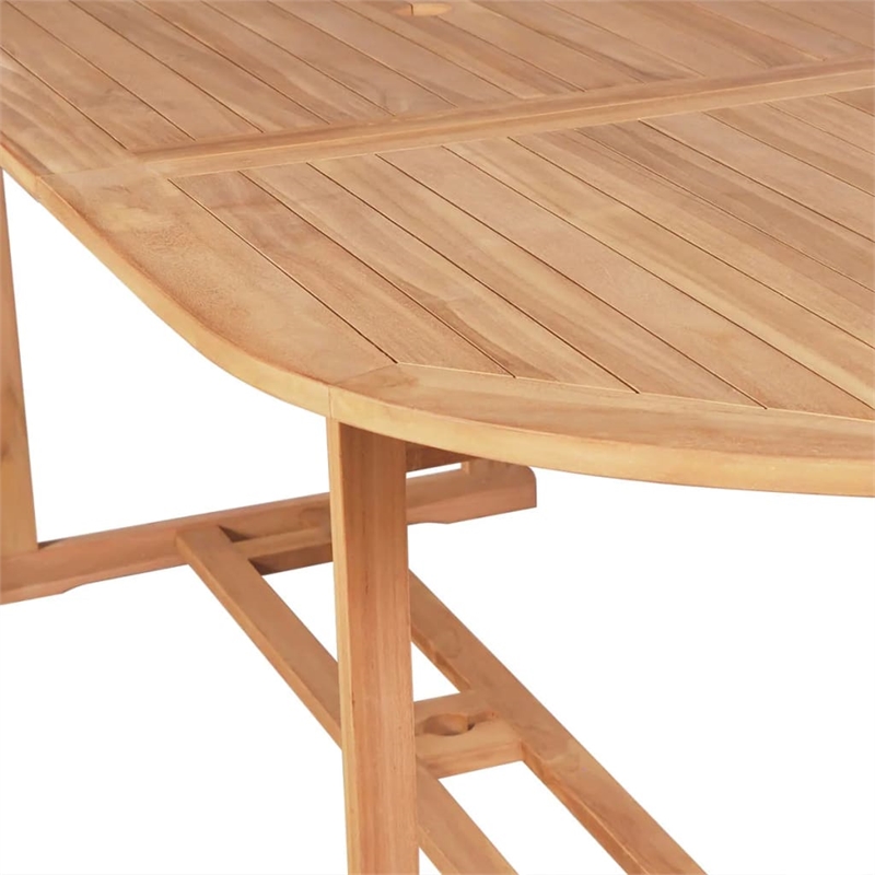 vidaXL Solid Teak Wood Dining Table in Teak