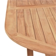 vidaXL Solid Teak Wood Dining Table in Teak