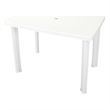 vidaXL Plastic Medium Outdoor Dining Table in White