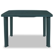 vidaXL Plastic Medium Outdoor Dining Table in Green