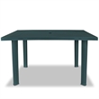 vidaXL Plastic Outdoor Dining Table in Green
