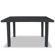 vidaXLPlastic Outdoor Dining Table in Anthracite/Gray
