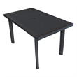 vidaXLPlastic Outdoor Dining Table in Anthracite/Gray