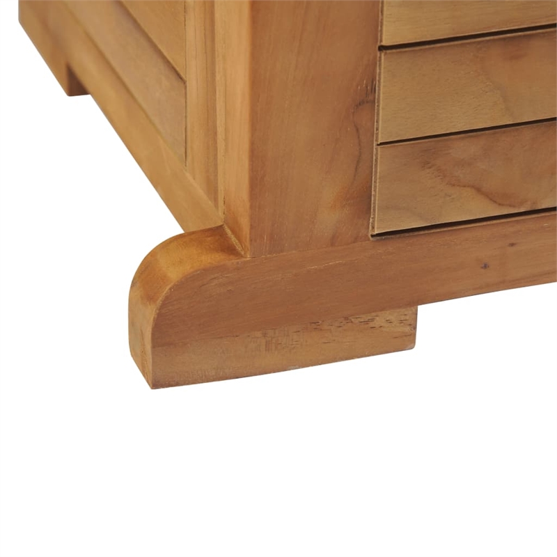 vidaXL Solid Teak Wood Bar Table in Brown