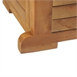 vidaXL Solid Teak Wood Bar Table in Brown