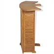 vidaXL Solid Teak Wood Bar Table in Brown