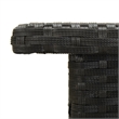 vidaXL PE Rattan Outdoor Table in Black