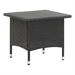 vidaXL PE Rattan Outdoor Table in Black