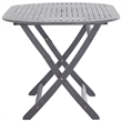 vidaXL Solid Acacia Wood Dining Table in Gray