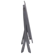 vidaXL Solid Acacia Wood Dining Table in Gray