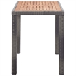 vidaXL Outdoor Table in Anthracite and Brown