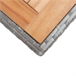 vidaXL Outdoor Table in Anthracite and Brown