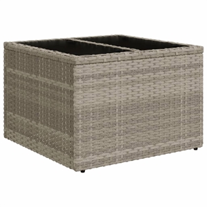 vidaXL Garden Coffee Table in Light Gray