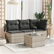 vidaXL Garden Coffee Table in Light Gray