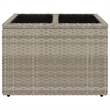 vidaXL Garden Coffee Table in Light Gray