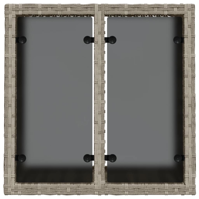 vidaXL Garden Coffee Table in Light Gray