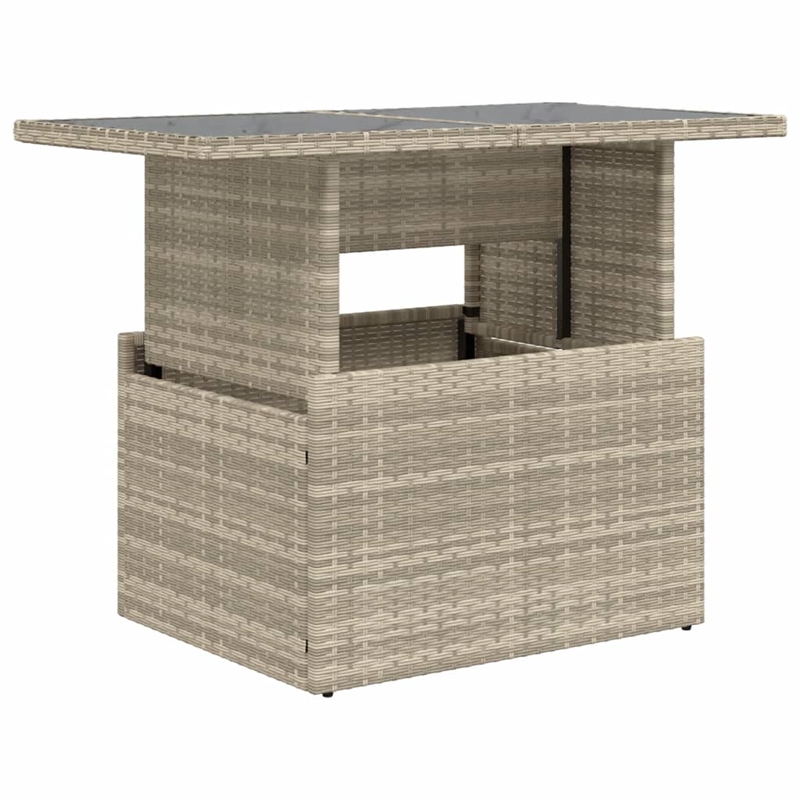vidaXL Garden Coffee Table in Light Gray