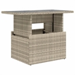 vidaXL Garden Coffee Table in Light Gray
