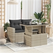 vidaXL Garden Coffee Table in Light Gray