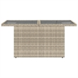 vidaXL Garden Coffee Table in Light Gray
