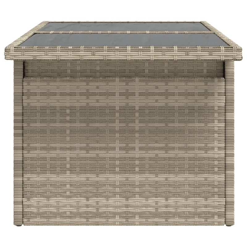 vidaXL Garden Coffee Table in Light Gray