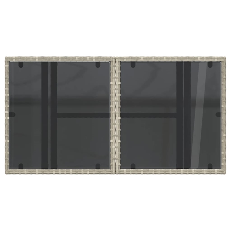 vidaXL Garden Coffee Table in Light Gray