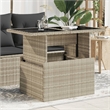 vidaXL Garden Coffee Table in Light Gray