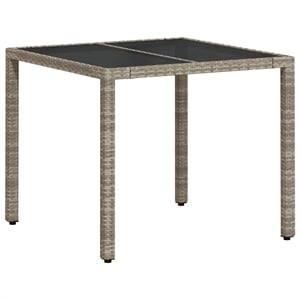 vidaXL Garden Coffee Table in Light Gray (Set of 4)