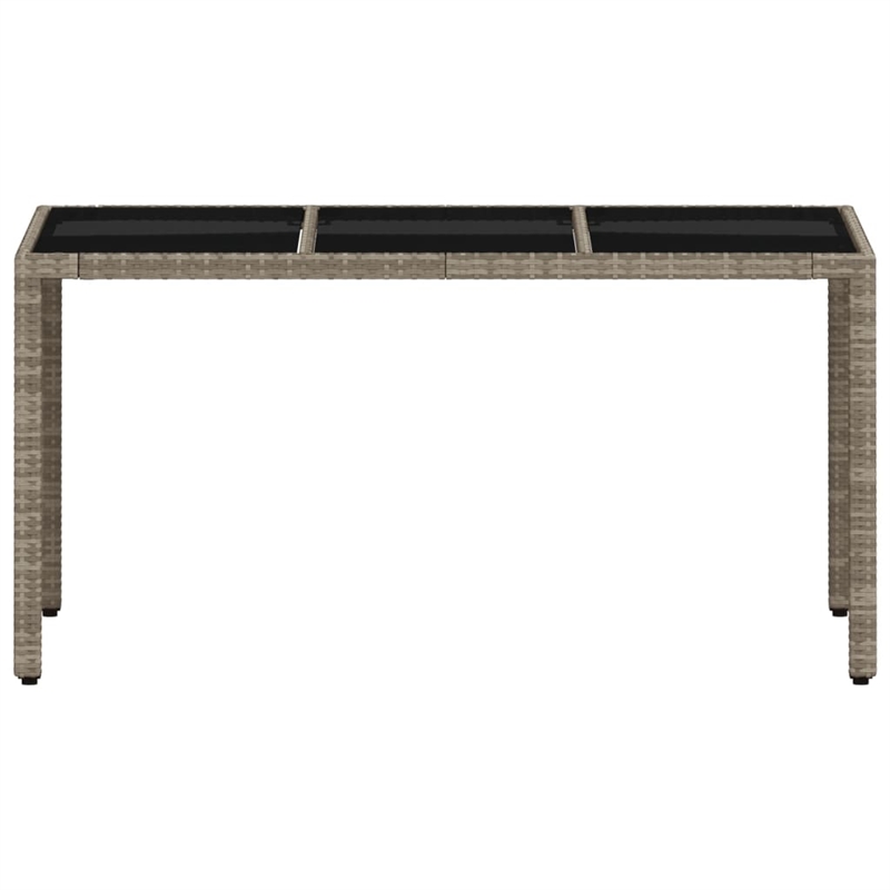 vidaXL Garden Dining Table in Light Gray