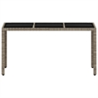 vidaXL Garden Dining Table in Light Gray