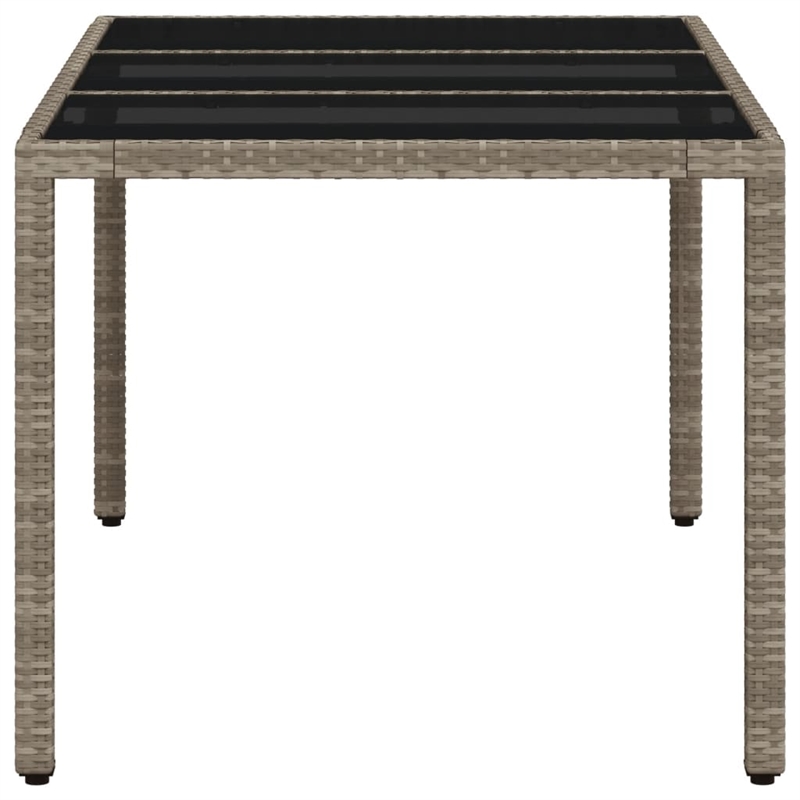 vidaXL Garden Dining Table in Light Gray